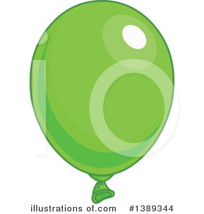 Green Party Balloon Clipart #1389344 by Pushkin