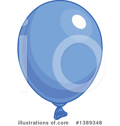 Royalty-Free (RF) Party Balloon Clipart Illustration by Pushkin - Stock Sample #1389348