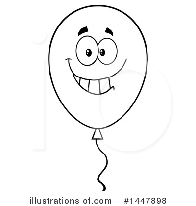 Royalty-Free (RF) Party Balloon Clipart Illustration by Hit Toon - Stock Sample #1447898