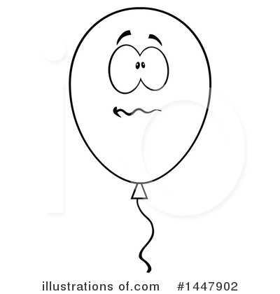 Royalty-Free (RF) Party Balloon Clipart Illustration by Hit Toon - Stock Sample #1447902