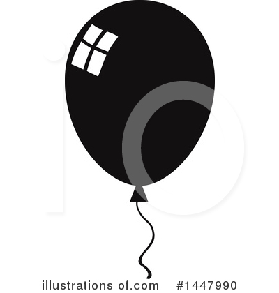 Royalty-Free (RF) Party Balloon Clipart Illustration by Hit Toon - Stock Sample #1447990
