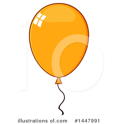 Royalty-Free (RF) Party Balloon Clipart Illustration by Hit Toon - Stock Sample #1447991