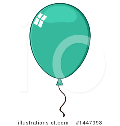 Party Balloon Clipart #1447993 by Hit Toon