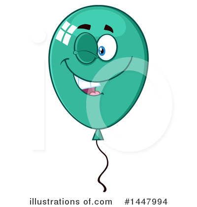 Party Balloon Clipart #1447994 by Hit Toon