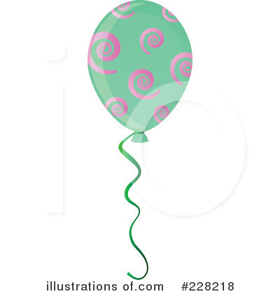 Royalty-Free (RF) Party Balloon Clipart Illustration by Tonis Pan - Stock Sample #228218