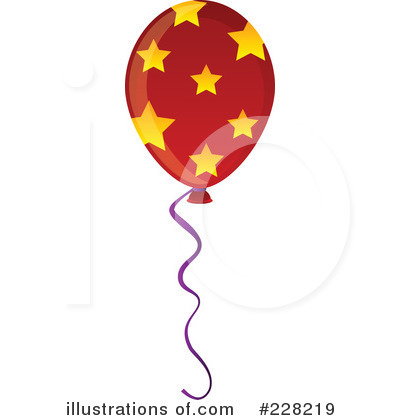 Royalty-Free (RF) Party Balloon Clipart Illustration by Tonis Pan - Stock Sample #228219