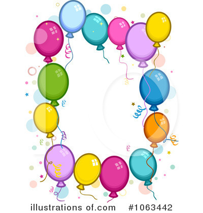 Royalty-Free (RF) Party Balloons Clipart Illustration by BNP Design Studio - Stock Sample #1063442