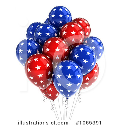 Royalty-Free (RF) Party Balloons Clipart Illustration by stockillustrations - Stock Sample #1065391