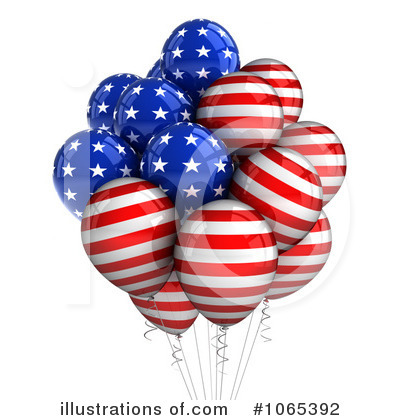 Royalty-Free (RF) Party Balloons Clipart Illustration by stockillustrations - Stock Sample #1065392