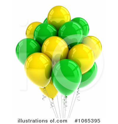 Royalty-Free (RF) Party Balloons Clipart Illustration by stockillustrations - Stock Sample #1065395