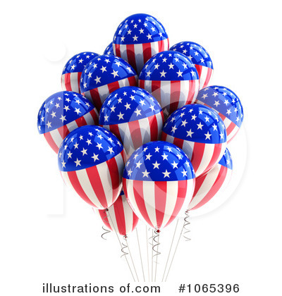 Party Balloons Clipart #1065396 by stockillustrations