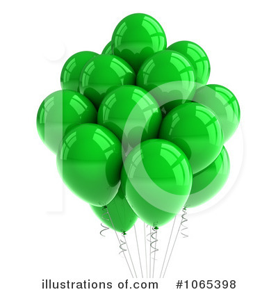 Royalty-Free (RF) Party Balloons Clipart Illustration by stockillustrations - Stock Sample #1065398