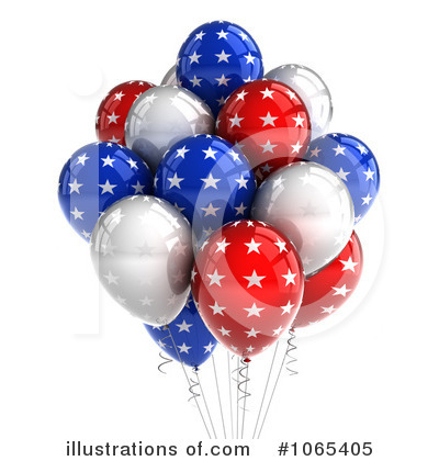 Royalty-Free (RF) Party Balloons Clipart Illustration by stockillustrations - Stock Sample #1065405