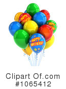 Party Balloons Clipart #1065412 by stockillustrations