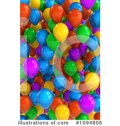 Balloons Clipart #1094806 by stockillustrations