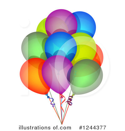 Balloons Clipart #1244377 by vectorace