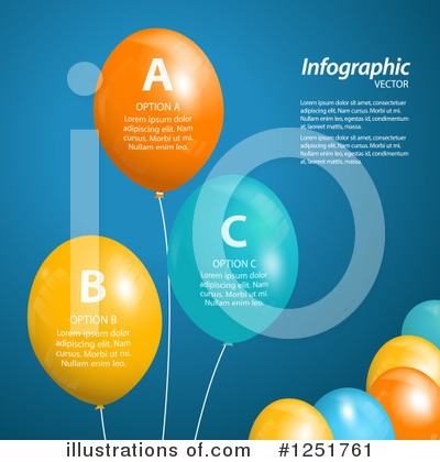 Royalty-Free (RF) Party Balloons Clipart Illustration by elaineitalia - Stock Sample #1251761