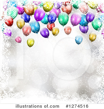 Party Balloons Clipart #1274516 by KJ Pargeter