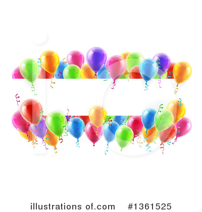 Royalty-Free (RF) Party Balloons Clipart Illustration by AtStockIllustration - Stock Sample #1361525