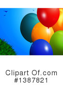 Party Balloons Clipart #1387821 by elaineitalia