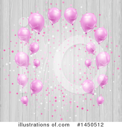 Royalty-Free (RF) Party Balloons Clipart Illustration by KJ Pargeter - Stock Sample #1450512