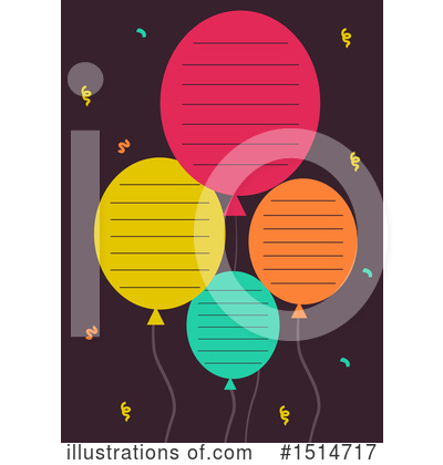 Royalty-Free (RF) Party Balloons Clipart Illustration by BNP Design Studio - Stock Sample #1514717