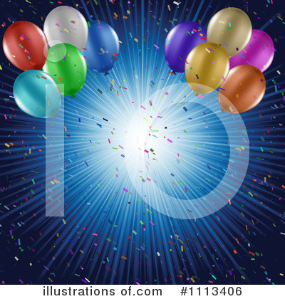 Balloons Clipart #1113406 by KJ Pargeter