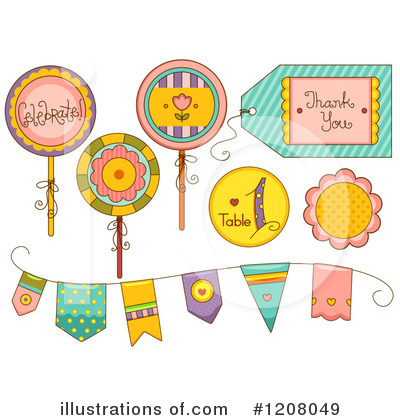 Royalty-Free (RF) Party Clipart Illustration by BNP Design Studio - Stock Sample #1208049