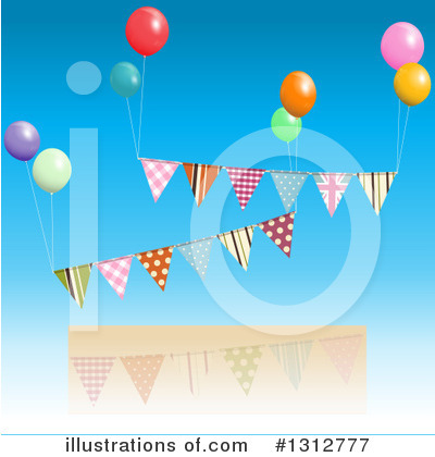 Party Balloons Clipart #1312777 by elaineitalia