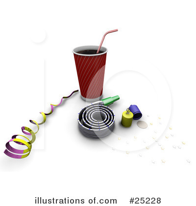 Royalty-Free (RF) Party Clipart Illustration by KJ Pargeter - Stock Sample #25228