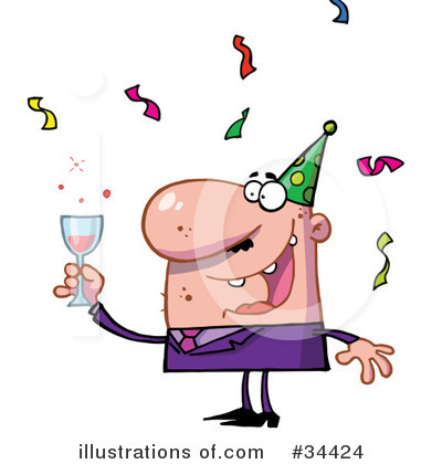 New Year Clipart #34424 by Hit Toon