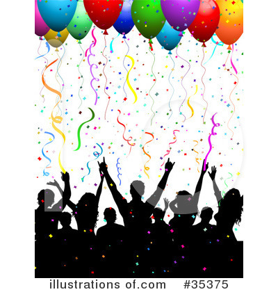 Party Balloons Clipart #35375 by KJ Pargeter