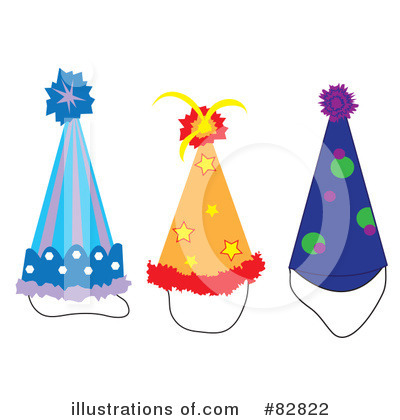 Royalty-Free (RF) Party Hat Clipart Illustration by Pams Clipart - Stock Sample #82822