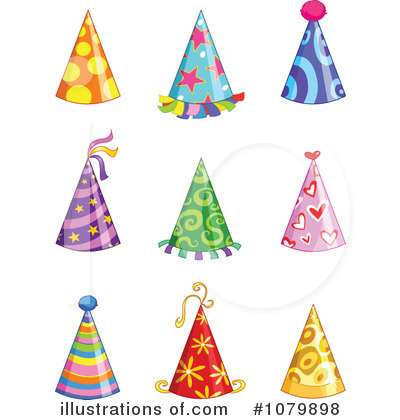 Royalty-Free (RF) Party Hats Clipart Illustration by yayayoyo - Stock Sample #1079898