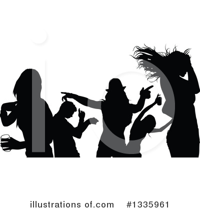 Royalty-Free (RF) Party People Clipart Illustration by dero - Stock Sample #1335961
