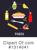 Pasta Clipart #1314041 by Vector Tradition SM