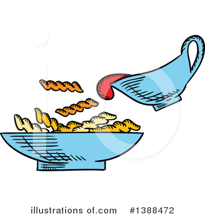 Royalty-Free (RF) Pasta Clipart Illustration by Vector Tradition SM - Stock Sample #1388472