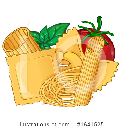 Royalty-Free (RF) Pasta Clipart Illustration by Domenico Condello - Stock Sample #1641525