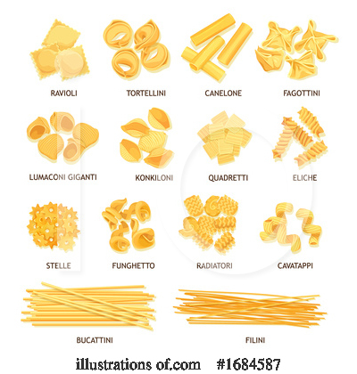 Royalty-Free (RF) Pasta Clipart Illustration by Vector Tradition SM - Stock Sample #1684587