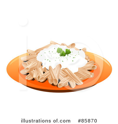 Royalty-Free (RF) Pasta Clipart Illustration by BNP Design Studio - Stock Sample #85870