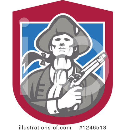 Revolutionary Soldier Clipart #1246518 by patrimonio