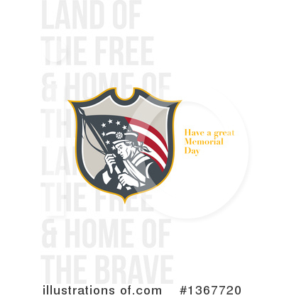 Royalty-Free (RF) Patriot Clipart Illustration by patrimonio - Stock Sample #1367720