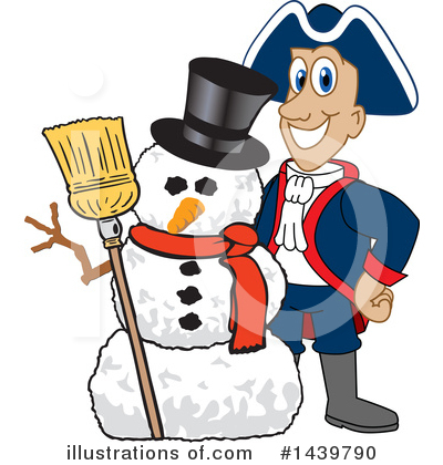 Royalty-Free (RF) Patriot Mascot Clipart Illustration by Mascot Junction - Stock Sample #1439790