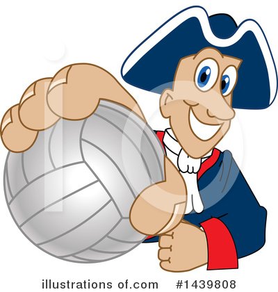 Royalty-Free (RF) Patriot Mascot Clipart Illustration by Mascot Junction - Stock Sample #1439808