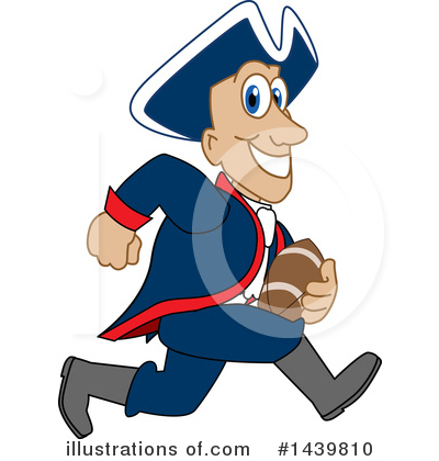 Royalty-Free (RF) Patriot Mascot Clipart Illustration by Mascot Junction - Stock Sample #1439810