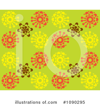 Floral Background Clipart #1090295 by Cherie Reve