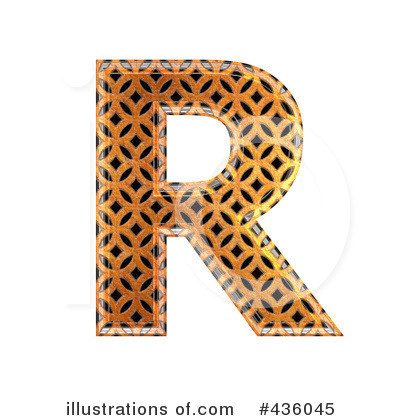 Patterned Orange Symbol Clipart #436045 by chrisroll