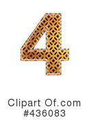 Patterned Orange Symbol Clipart #436083 by chrisroll