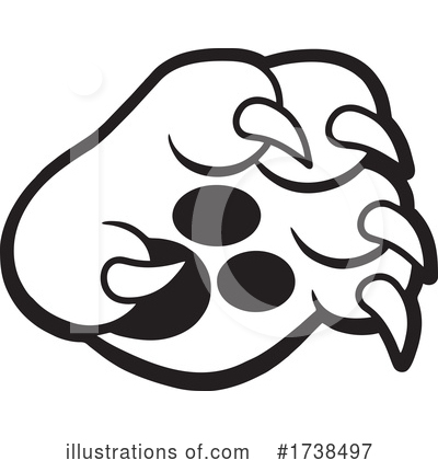 Royalty-Free (RF) Paw Clipart Illustration by Johnny Sajem - Stock Sample #1738497