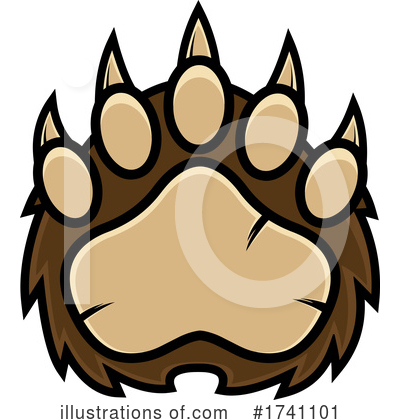 Royalty-Free (RF) Paw Clipart Illustration by Hit Toon - Stock Sample #1741101